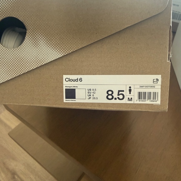Mens 8.5 Cloud 6 Midnight/White main image 4